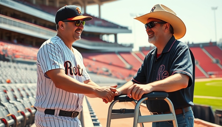 Cerebral Palsy patient surprised by athlete at baseball stadium.
