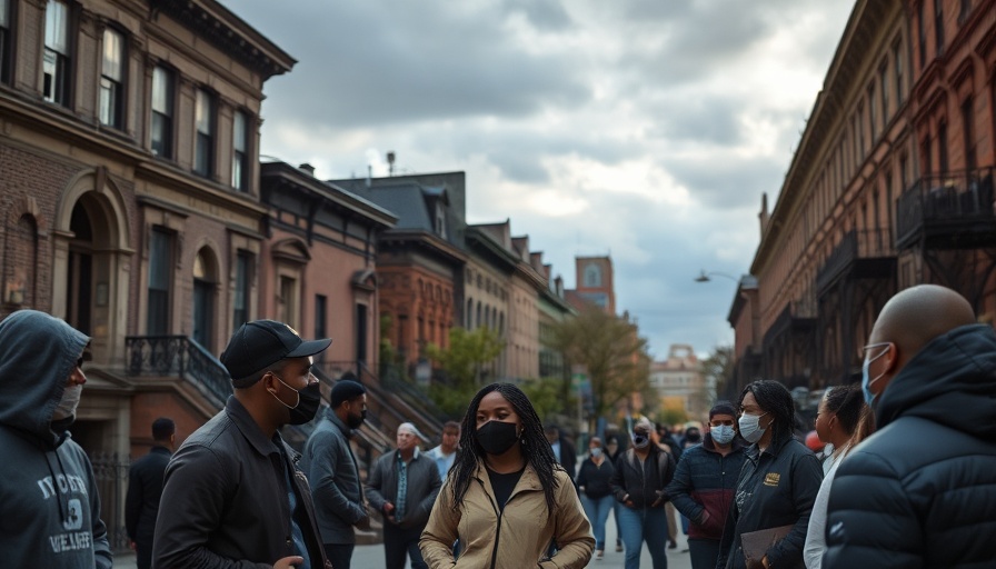 Concerned community in Harlem amid Legionnaires' disease outbreak.