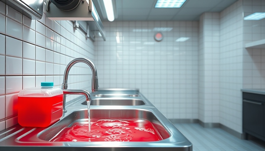 Clean industrial kitchen sink setup for tips to pass a health inspection in Texas.