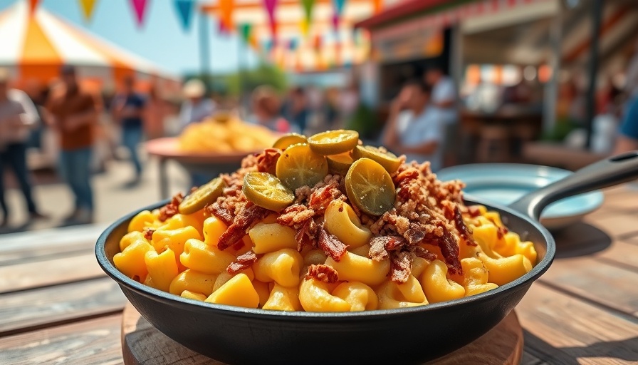 Austin Mac and Cheese Festival 2025 vibrant skillet display