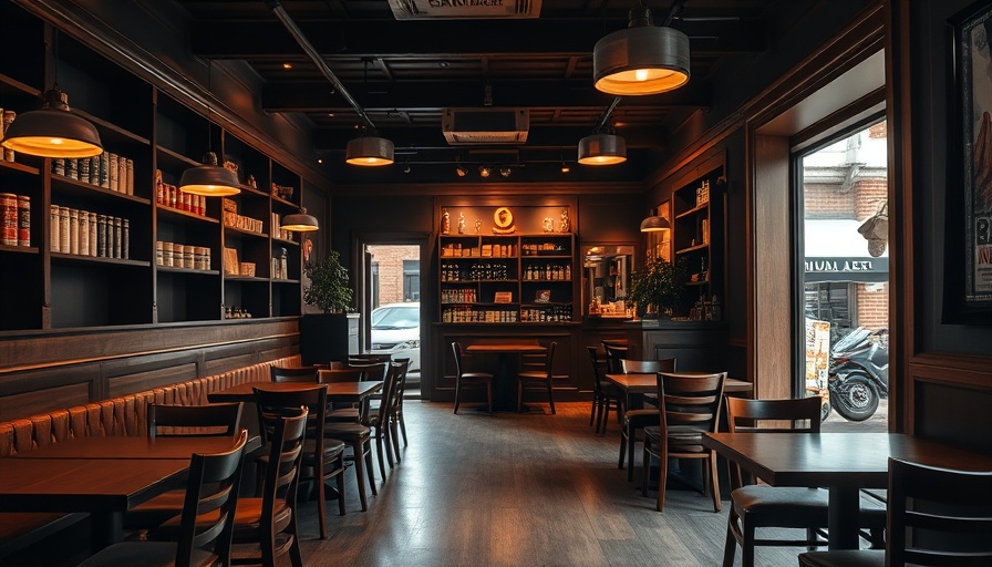 Empty cozy restaurant interior as rising costs threaten restaurants.