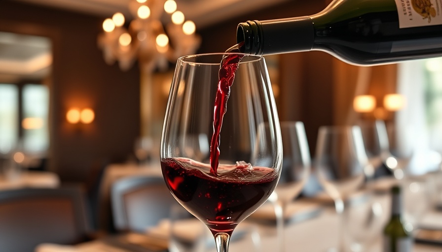 Jayson Woodbridge Wine Dinner Dallas: wine poured into glass.