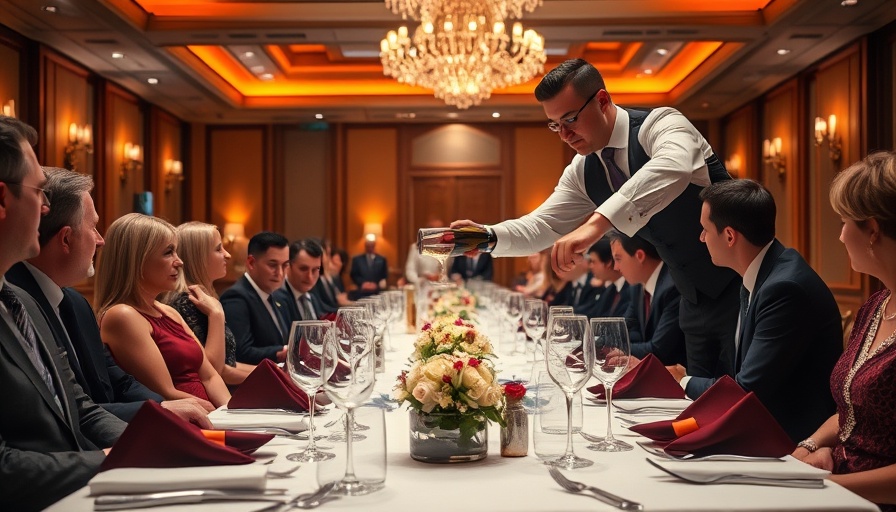 Elegant wine dine scene at Horseshoe Bay Resort Wine Dine Jazz Festival.
