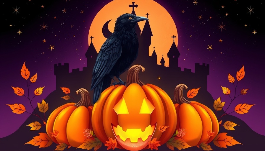 Scarborough’s Hollow Fall Fantasy Festival emblem with pumpkins and castle.