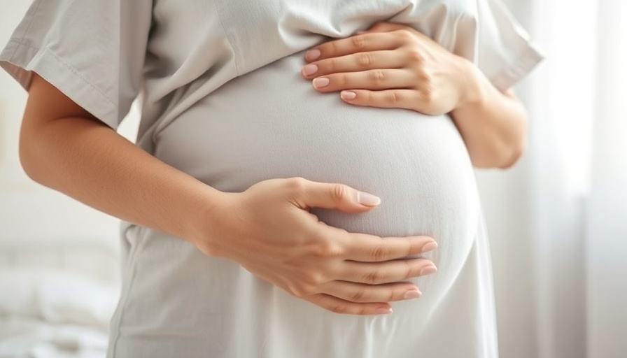 Pregnant woman in hospital gown highlighting Mississippi infant mortality crisis.
