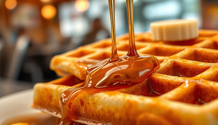 Delicious Waffle House experience with syrup.