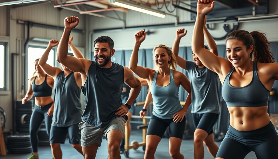 Energetic CrossFit community in DFW during a group workout.