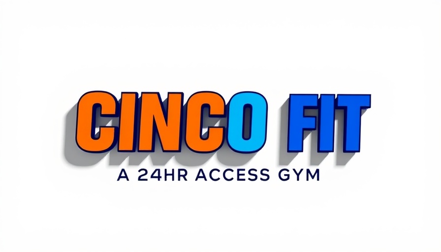 CINCO fit 24-hour gym logo, build lasting fitness habits