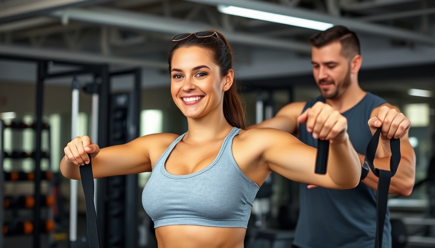 Trainer helping woman exercise in gym, breaking the cycle of starting over