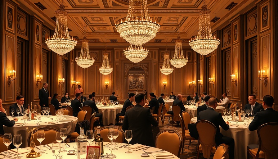 White House tech dinner with elegant setup and engaged guests.