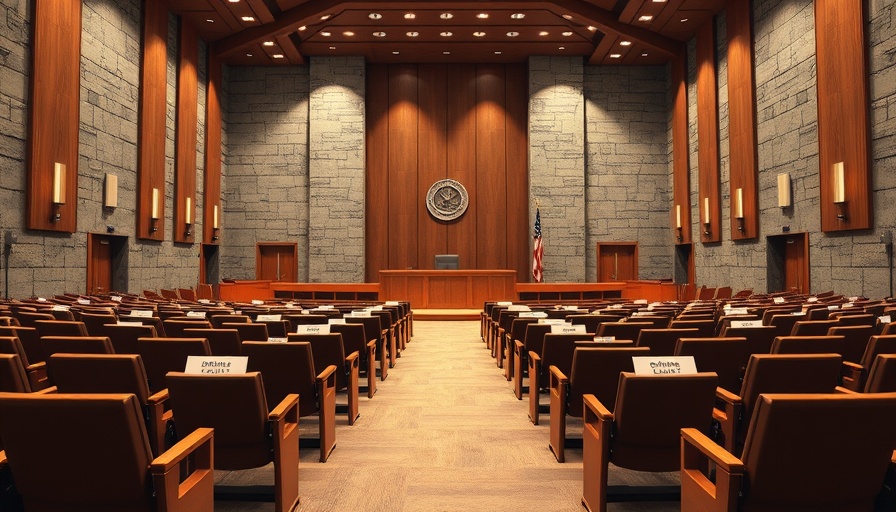 Wylie City Council chamber interior with seating and podiums.