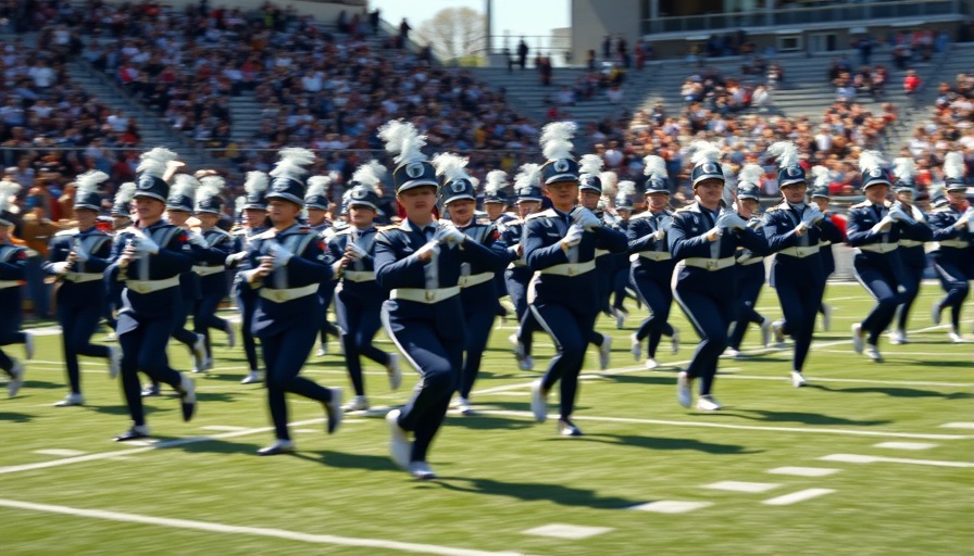 Wylie East Raiders marching band at DubEast Invitational.