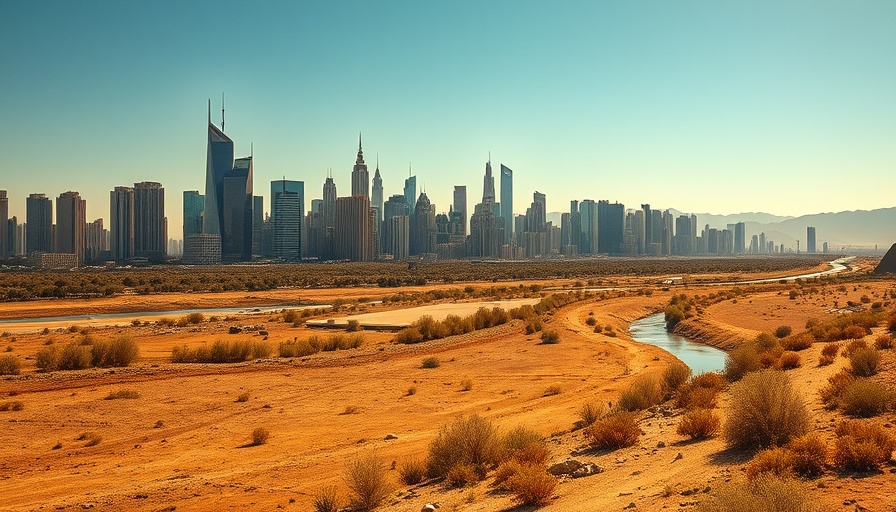 Rising temperatures increase water demand in urban DFW cityscape.