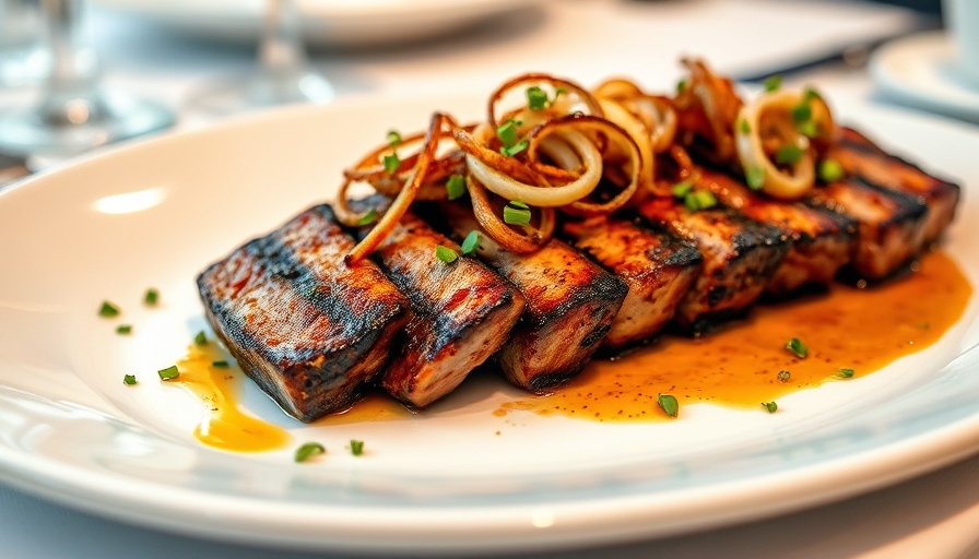 Gourmet Dallas dining experiences showcasing exquisitely plated meat.