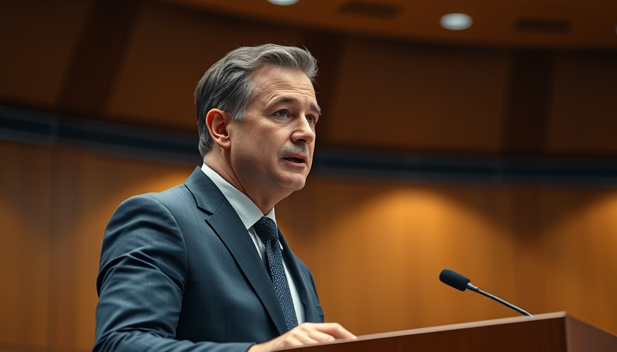 Man discusses Luzerne County tax breaks at podium.