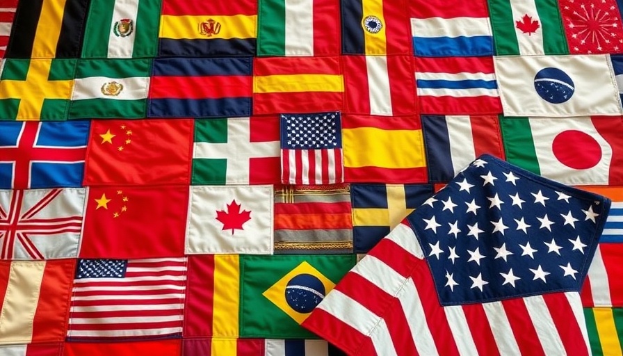 International flags quilt at 9/11 Memorial Ceremony Luzerne County