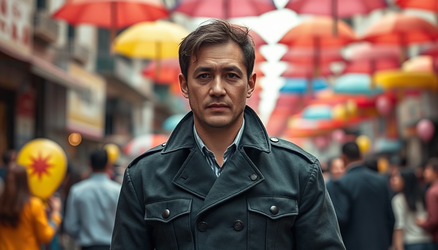 Scene from film highlighting its cultural impact with a crowd in the background.