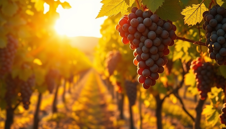 Iron Horse Vineyards grapes glowing in the sunlit vineyard