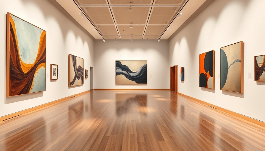 Interior of a top Dallas museum with contemporary art displays.