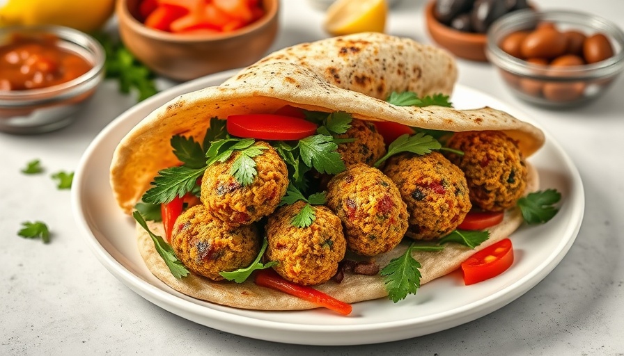 Falafel pita sandwich with fresh vegetables and sauces, falafel pita recipes.