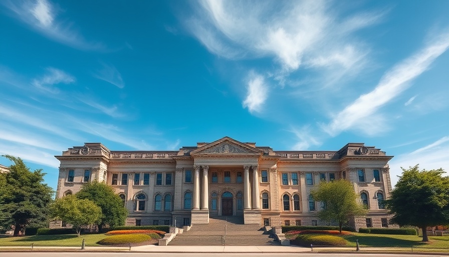 Historical government building highlighting black lung benefits expansion.