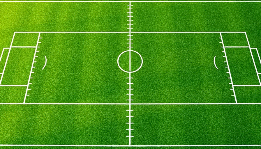 Lake-Lehman football field with vibrant green turf and yard lines.