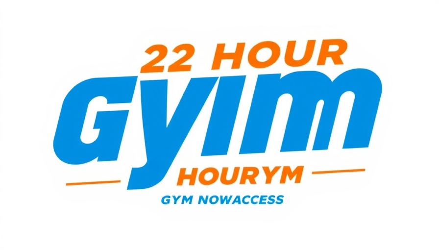 Cinco Fit 24HR gym logo in bold orange and blue