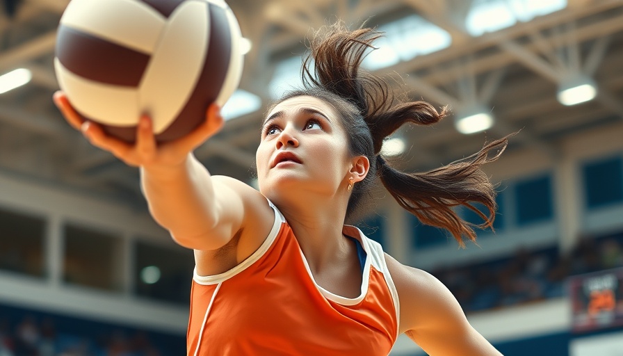Wylie East volleyball player spikes against Rowlett in intense match.