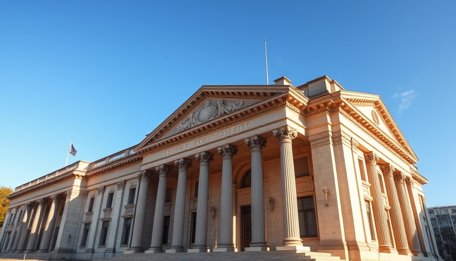 Luzerne County Courthouse with classical architecture in bright daylight.