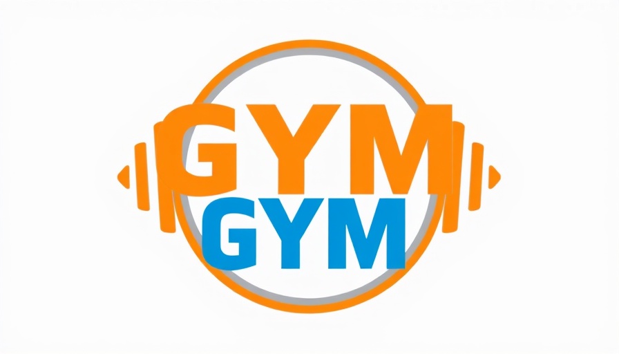 Stylish CINCO fit gym logo banner, Accountability in Fitness concept.