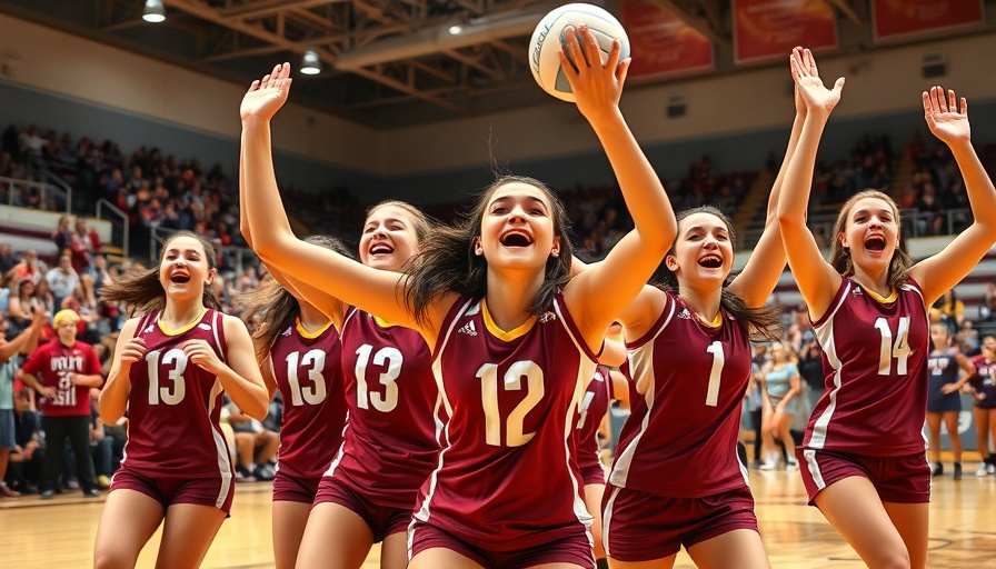 Wylie volleyball teams winning streak celebrated on court.