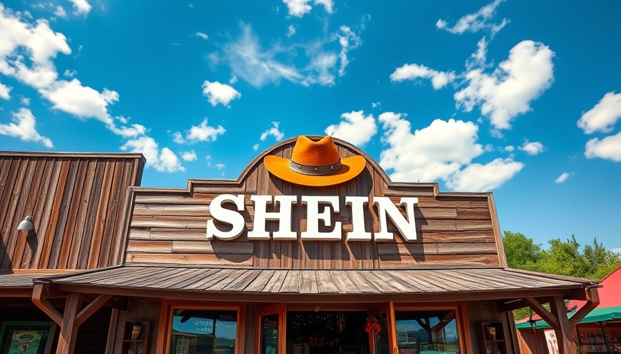 SHEIN Saloon sign at the State Fair with cowboy hat design