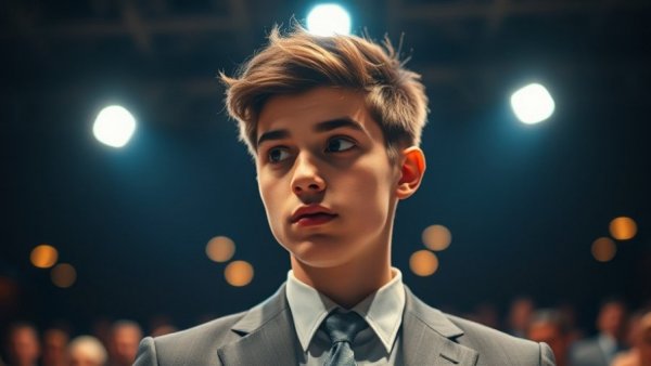 Thoughtful figure at event related to OpenAI copyright ruling Germany.