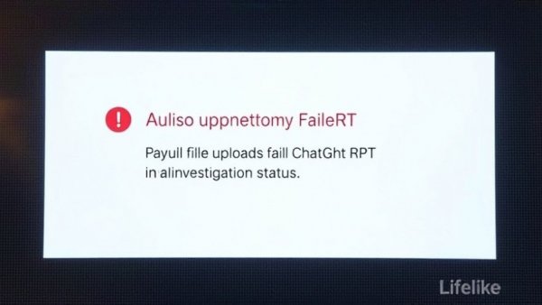 Notification about ChatGPT outage showing file upload failures.