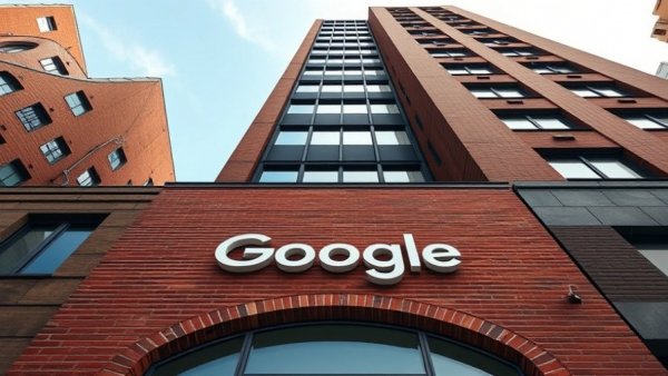 Google logo on building highlighting AI flight deals