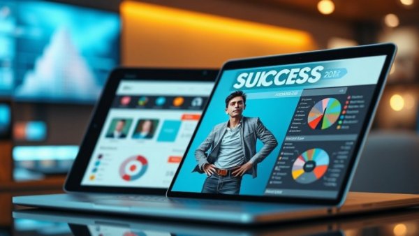 AI job application video coaching dashboard with Success magazine
