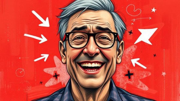 Nvidia stock decline implications for small businesses depicted through abstract businessman illustration.