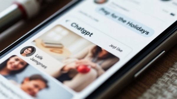 ChatGPT app holiday preparation theme on smartphone screen.