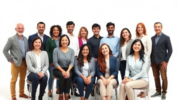 Diverse team showcasing AI market research tools collaboration.