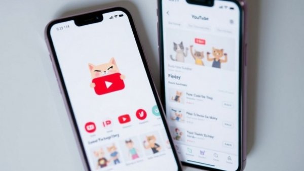 YouTube brand partnerships on smartphone screens with shopping features.