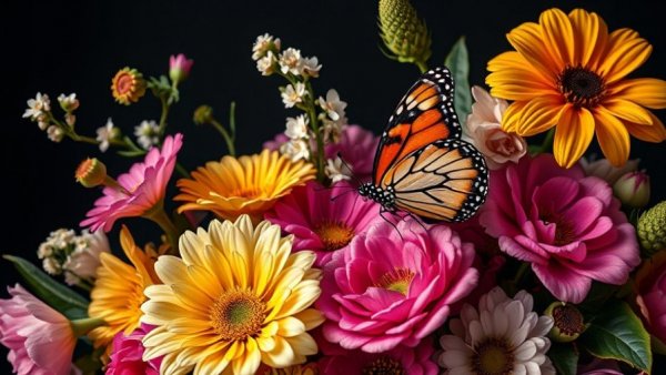 Digitally altered classical flower art illustrating AI fraud in art authenticity.