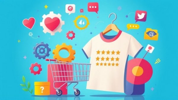 Illustration of e-commerce interface elements for Best Landing Page Builders 2026.