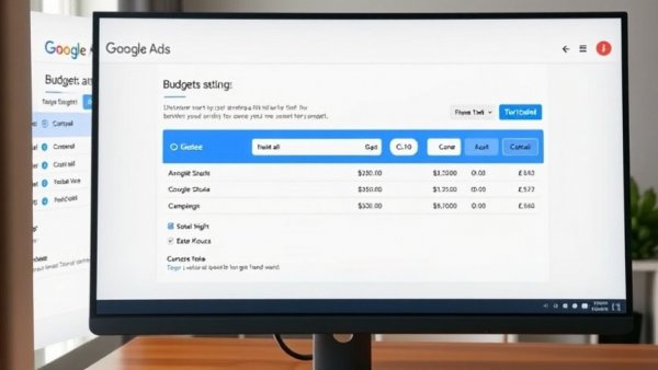 Google campaign total budgets setting interface