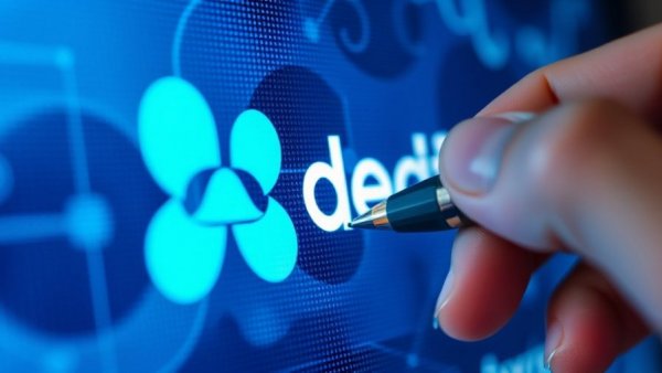 Macro shot of digital logo creation for Generative Engine Optimization