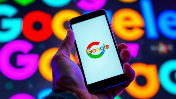 Close-up of Google logo on smartphone, Googlebot crawl limit concept