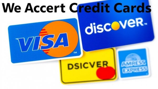 Achieve Greater Kuki Muki: Credit cards accepted display.