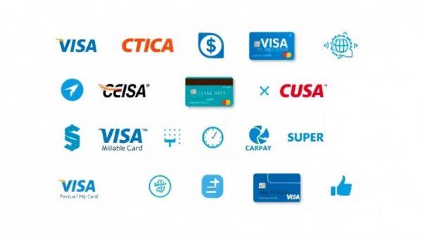 Clean digital banner of credit card logos