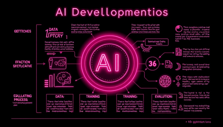 Open-source AI development stages infographic.