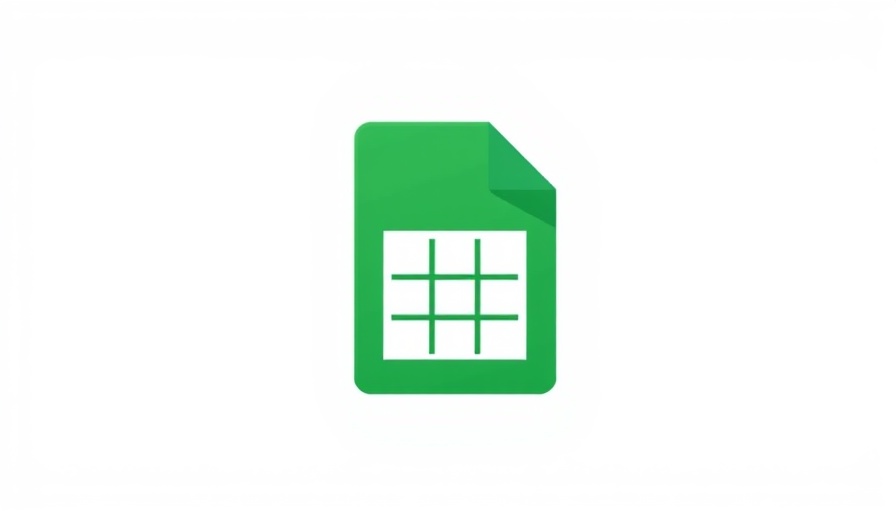 Marketing automation symbolized by a spreadsheet icon.