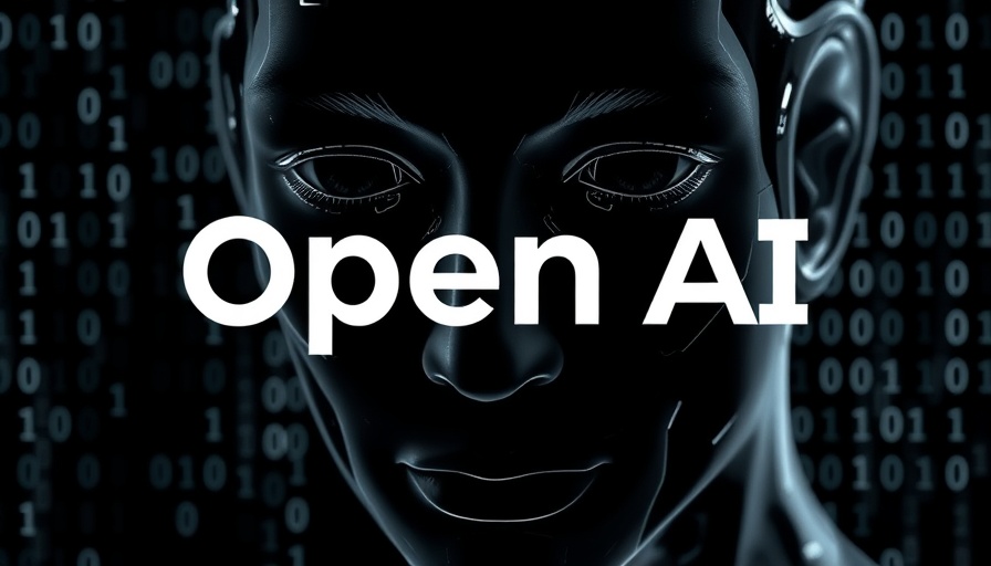 AI Power Shift concept with OpenAI logo over digital binary backdrop.